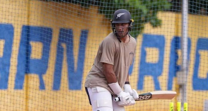 CSK Blood Rachin Ravindra Spotted Training At Super Kings Academy Ahead Of AFG vs NZ Test